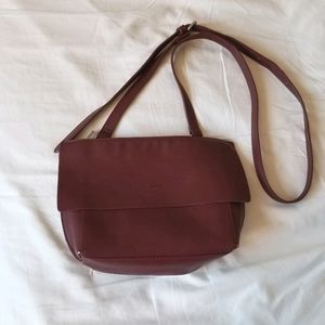 Roots Canada Oxblood Red Leather Crossbody